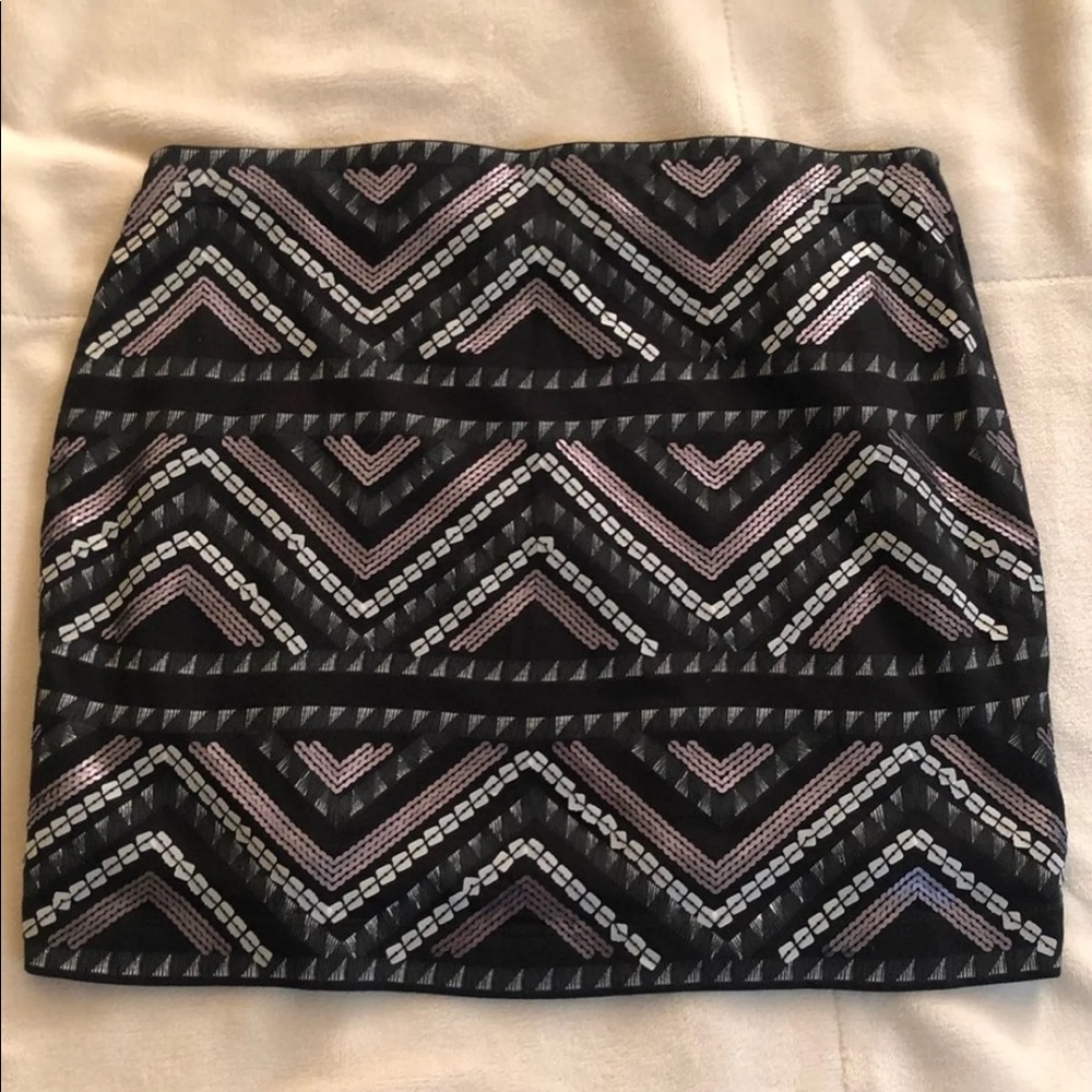 Sequin Mini Skirt